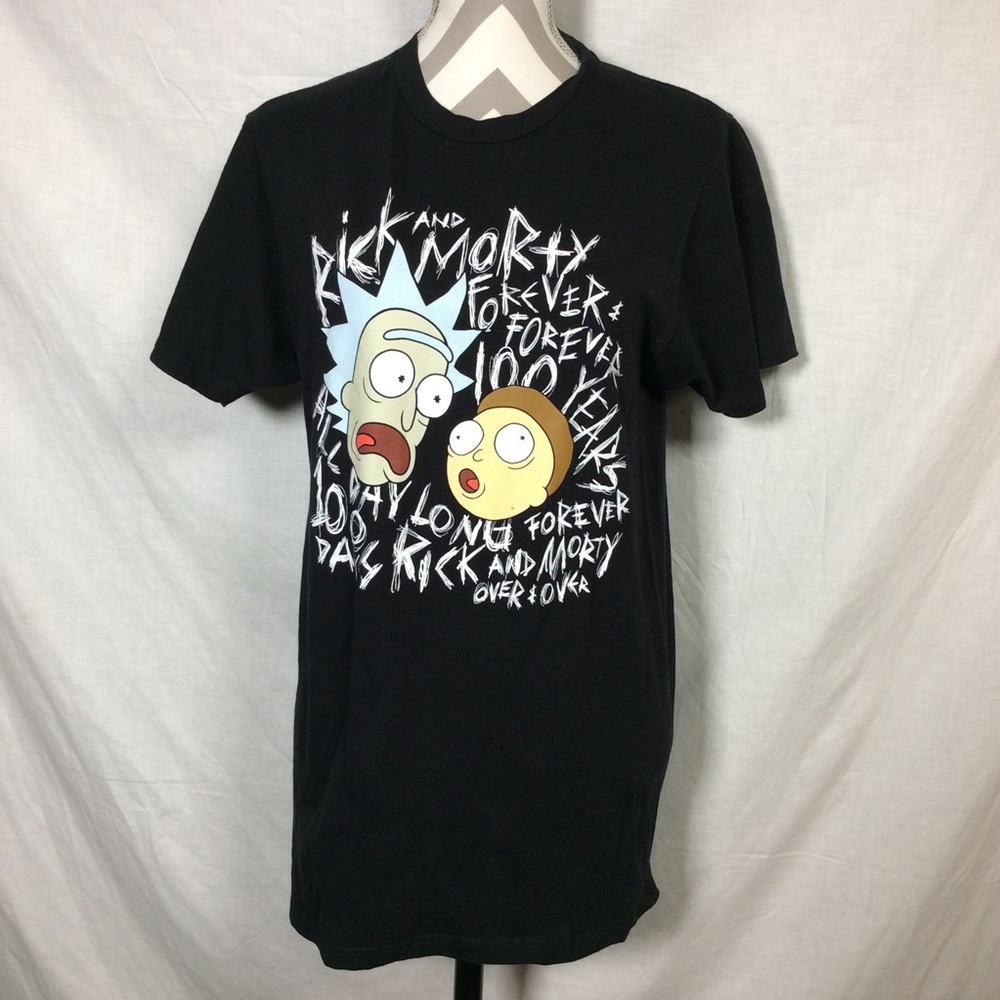 Adult Swim Rick&Morty Black Logo T-Shirt